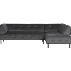 Clearance WOOOD Lloyd hoekbank rechts velvet Cast iron
