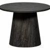 Outlet WOOOD Maan salontafel mdf donkerbruin 45xø60 cm
