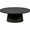 WOOOD Maan salontafel mdf donkerbruin 35xø100 cm