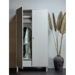 Clearance WOOOD Madu garderobekast grenen wolkengrijs