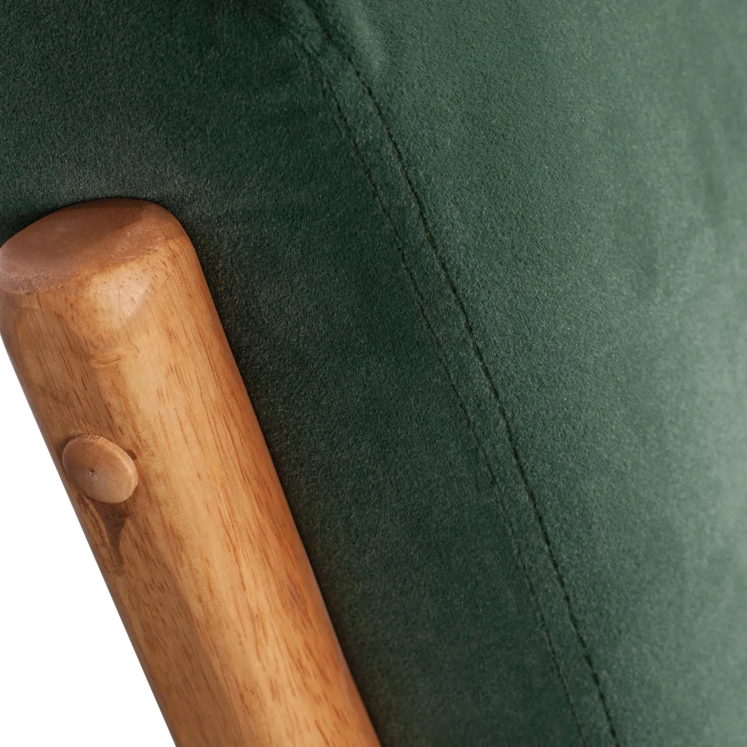 Hot WOOOD Mark fauteuil velvet fles Groen