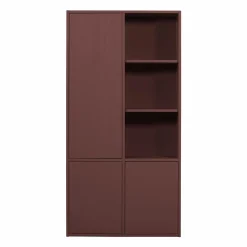 Sale WOOOD Merel opbergkast grenen rood Bordeaux