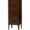 Discount WOOOD Merge ladekast 6 lades hout bruin/rood