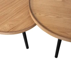 New WOOOD Mesa bijzettafel L hout 34xø60 Naturel