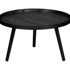 Sale WOOOD Mesa bijzettafel L hout Zwart