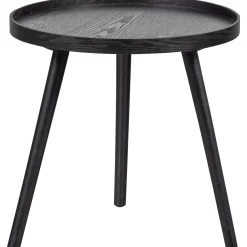 Hot WOOOD Mesa bijzettafel M hout 45xø45 Zwart