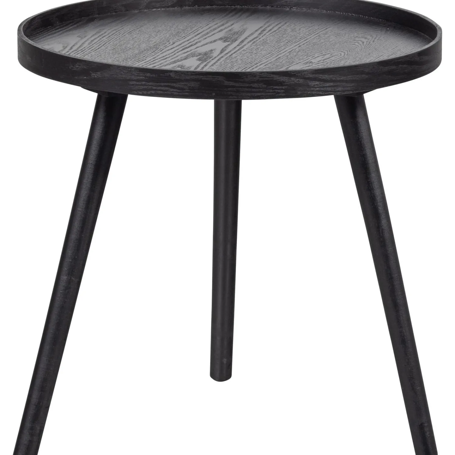 Hot WOOOD Mesa bijzettafel M hout 45xø45 Zwart