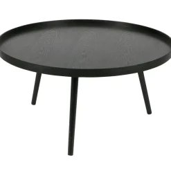 Clearance WOOOD Mesa bijzettafel XL hout 39xø78 Zwart