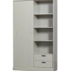 Clearance WOOOD Mila schuifdeurkast grenen dust