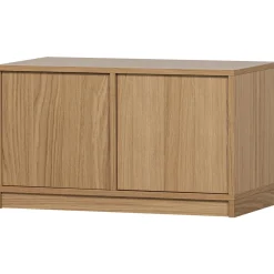 Online WOOOD Modulair onderkast 77 cm eiken naturel mat