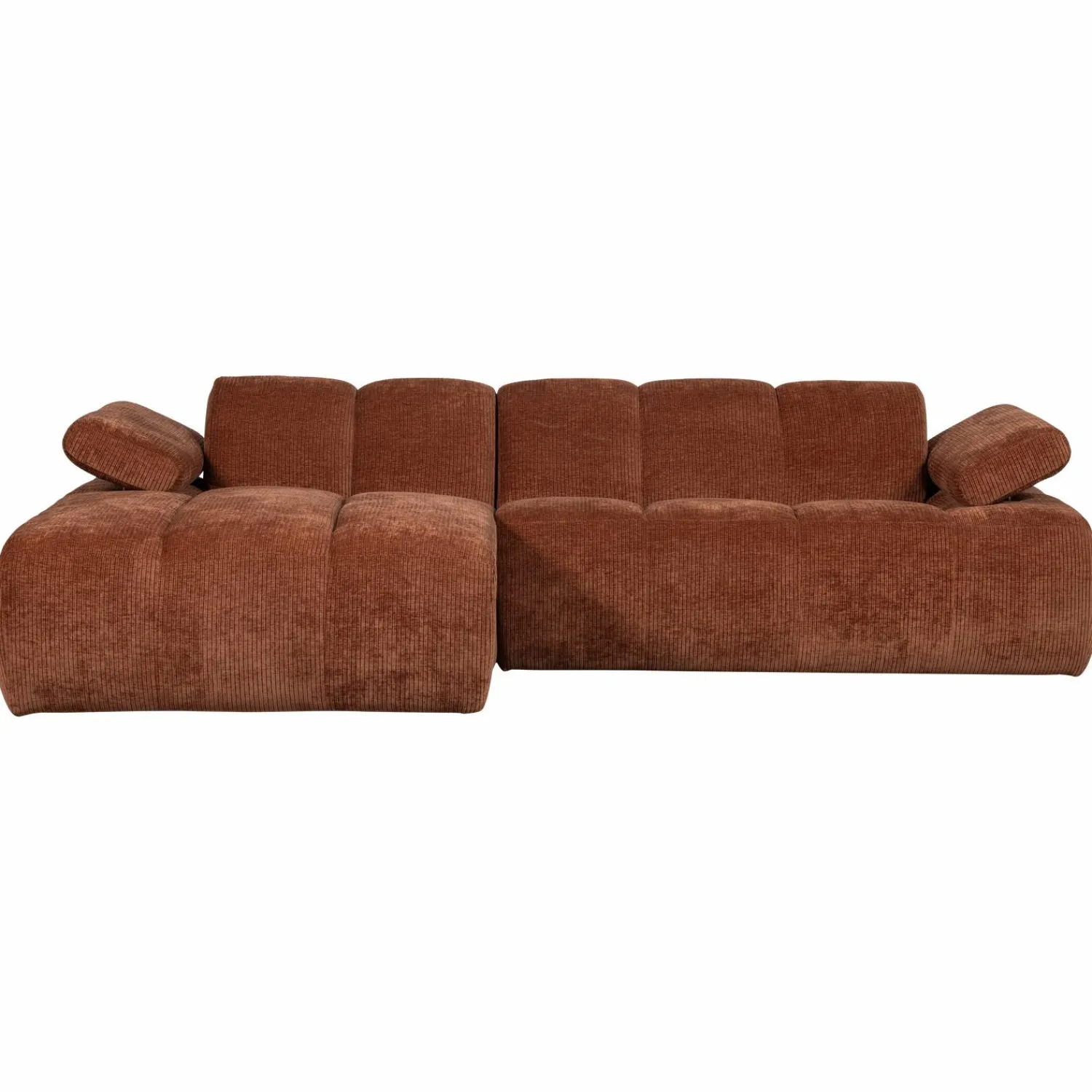 Best WOOOD Mojo chaise longue bank links ribstof Roestbruin