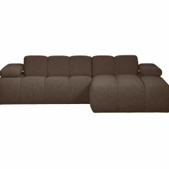 New WOOOD Mojo chaise longue bank rechts bouclé Bruin melange