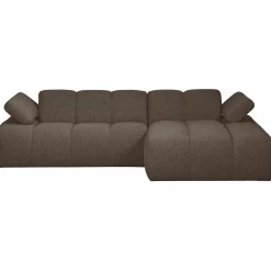 New WOOOD Mojo chaise longue bank rechts bouclé Bruin melange