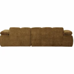 WOOOD Mojo chaise longue bank rechts ribstof Honinggeel