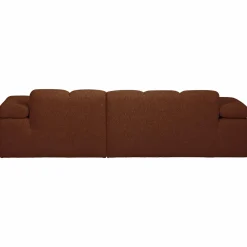 New WOOOD Mojo chaise longue bank rechts bouclé Roestbruin melange
