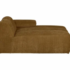 Best WOOOD Mojo chaise longue element rechts ribstof Honinggeel