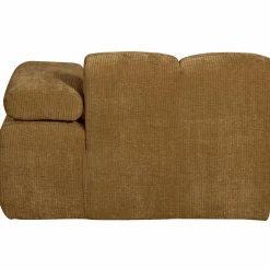 Best WOOOD Mojo chaise longue element rechts ribstof Honinggeel