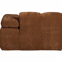 Online WOOOD Mojo chaise longue element rechts ribstof Roestbruin
