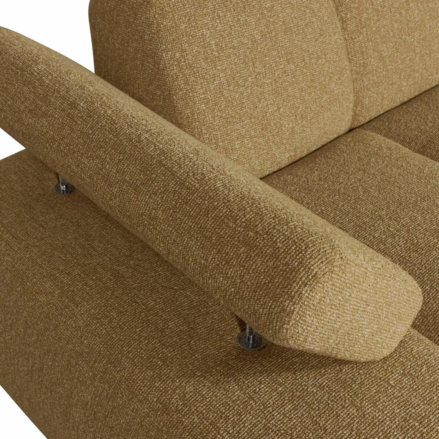 Best WOOOD Mojo chaise longue element links bouclé Geel/bruin melange
