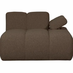 Online WOOOD Mojo chaise longue element rechts bouclé Bruin melange