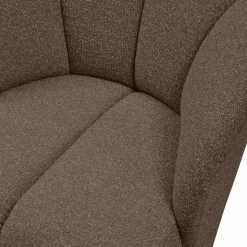 Sale WOOOD Mojo draaifauteuil bouclé Bruin melange