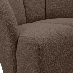 Sale WOOOD Mojo draaifauteuil bouclé Bruin melange