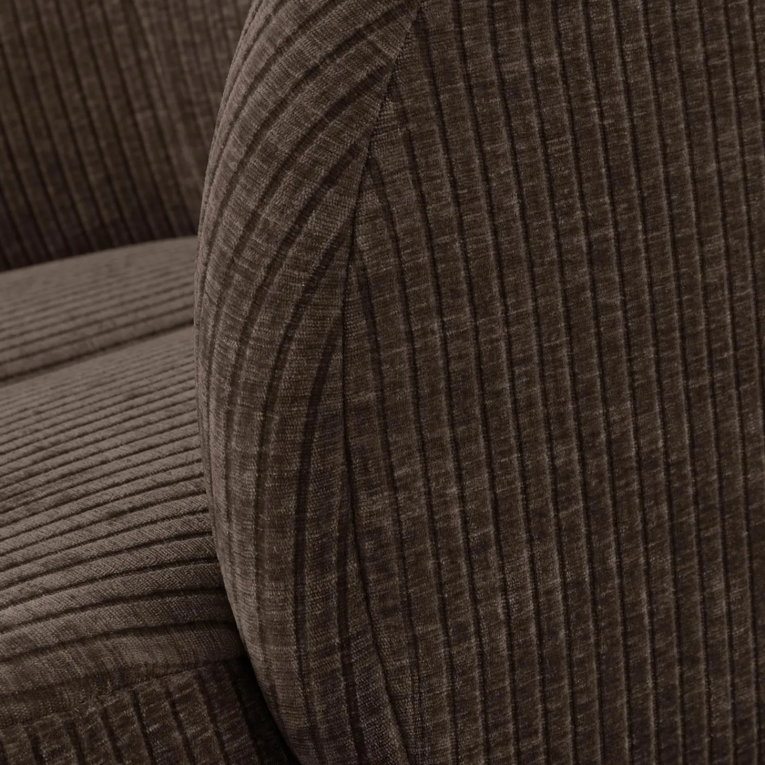 New WOOOD Mojo draaifauteuil ribstof Bruin