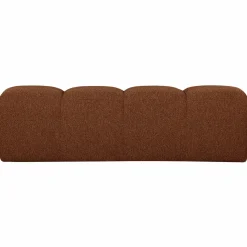 Discount WOOOD Mojo eetbankje 164 cm bouclé Roestbruin melange