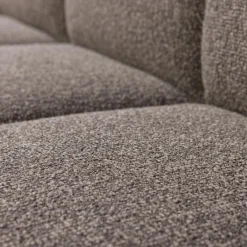 Sale WOOOD Mojo eetbankje 164 cm met rugleuning bouclé Bruin melange
