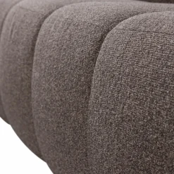 Sale WOOOD Mojo eetbankje 164 cm met rugleuning bouclé Bruin melange