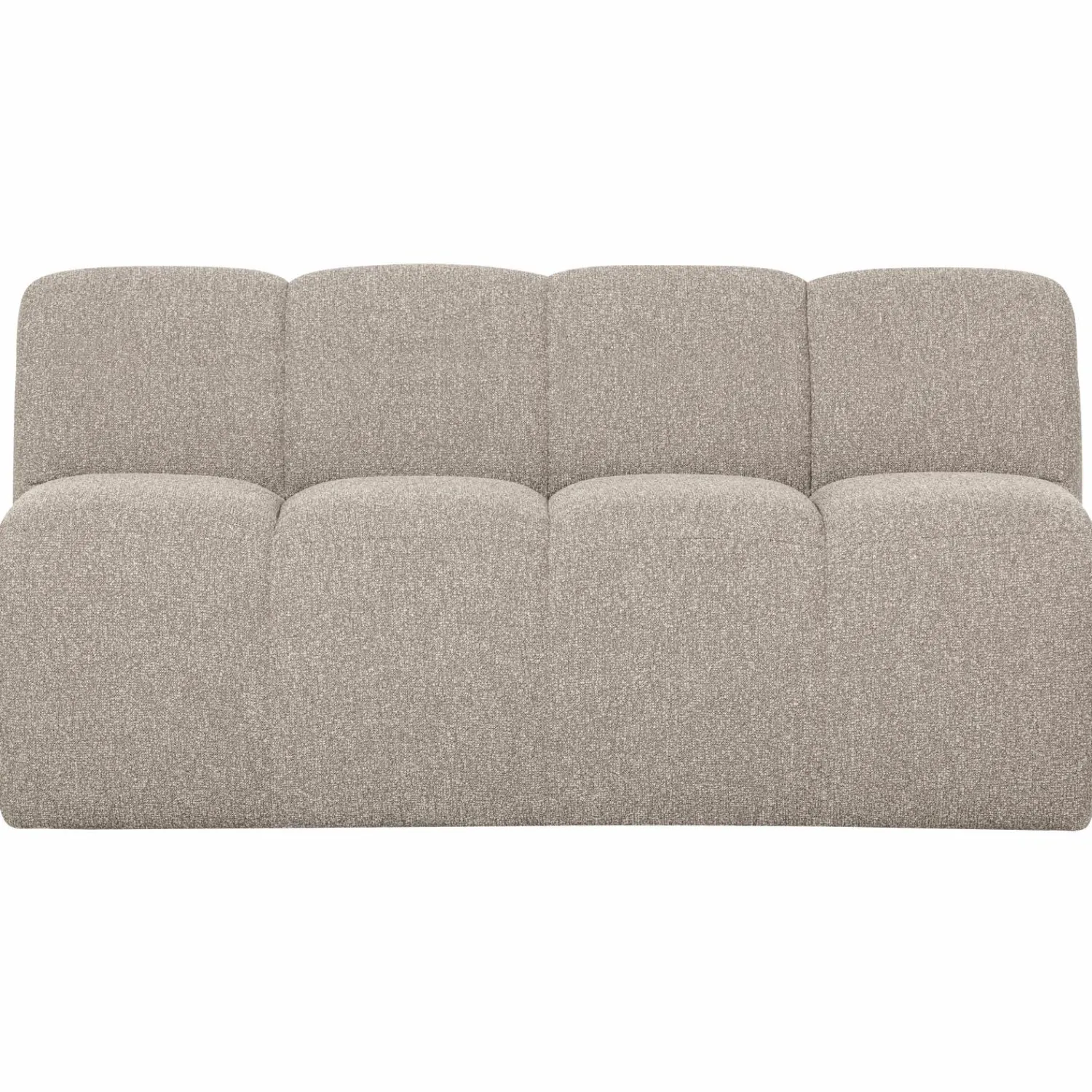 New WOOOD Mojo eetbankje 164 cm met rugleuning bouclé Beige melange