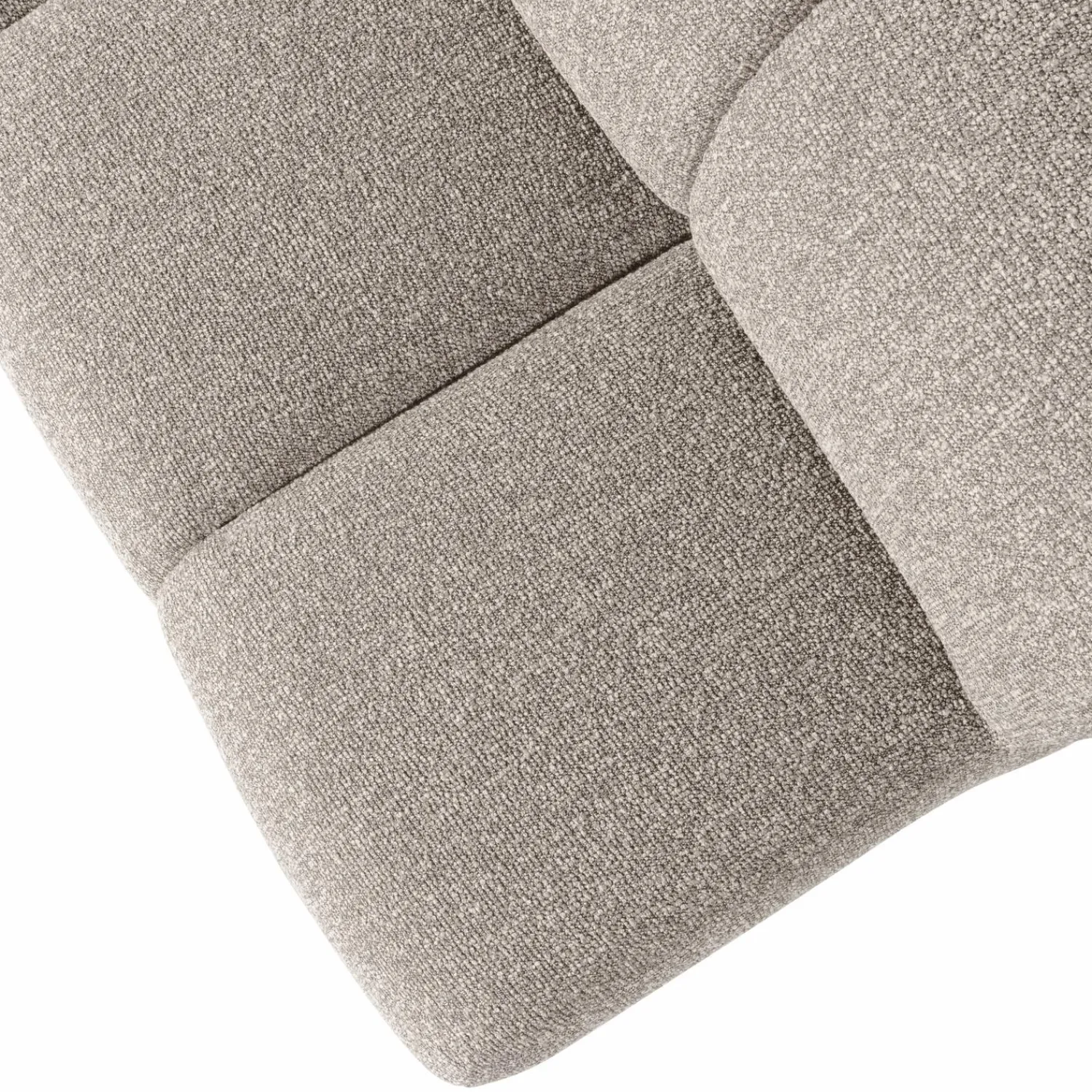 New WOOOD Mojo eetbankje 164 cm met rugleuning bouclé Beige melange