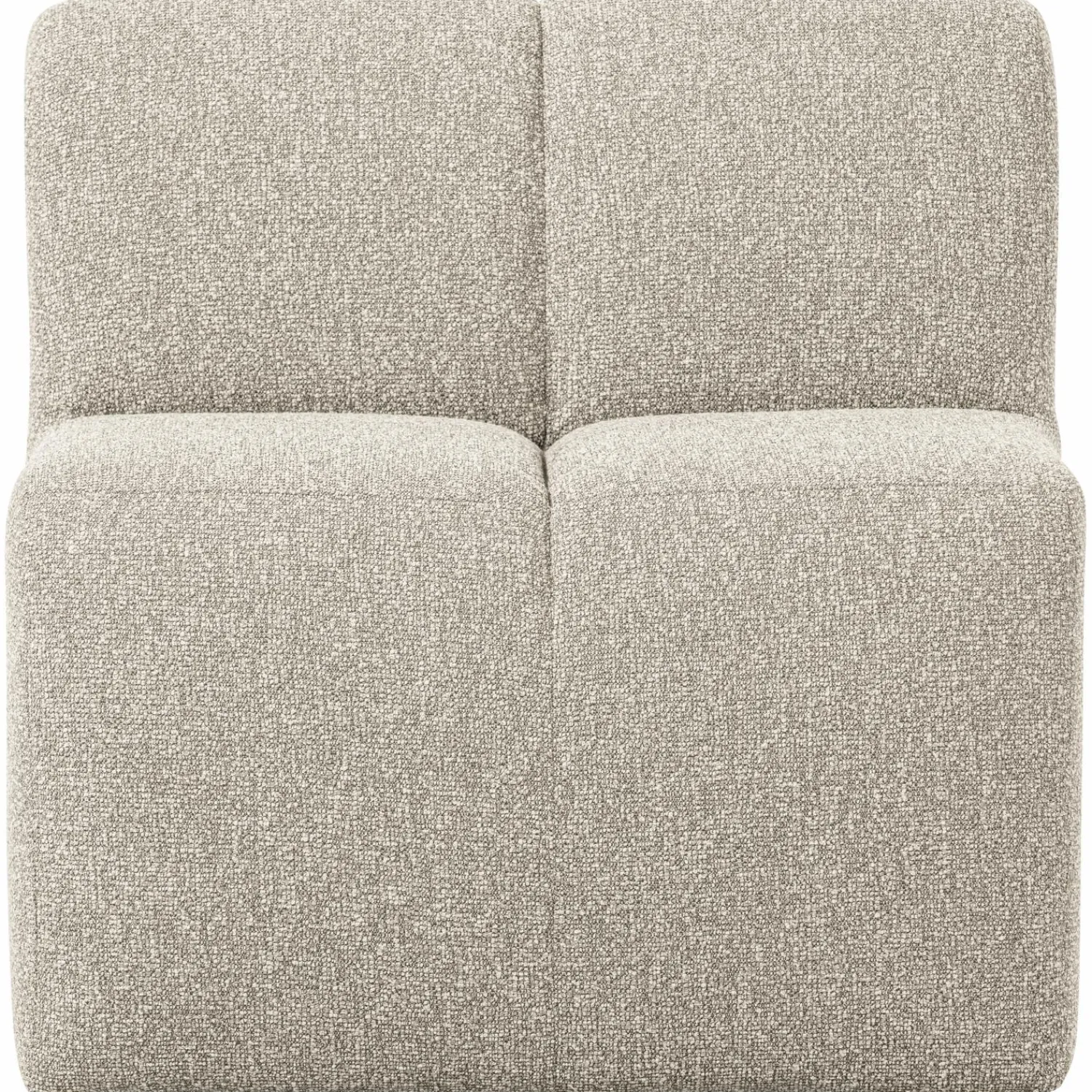 New WOOOD Mojo eetbankje 84 cm met rugleuning bouclé Beige melange