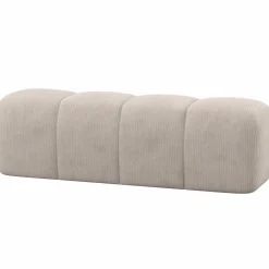 Sale WOOOD Mojo eetbankje 164 cm ribstof ecru