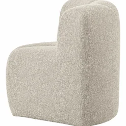 Hot WOOOD Mojo eetbankje hoek met rugleuning bouclé Beige melange