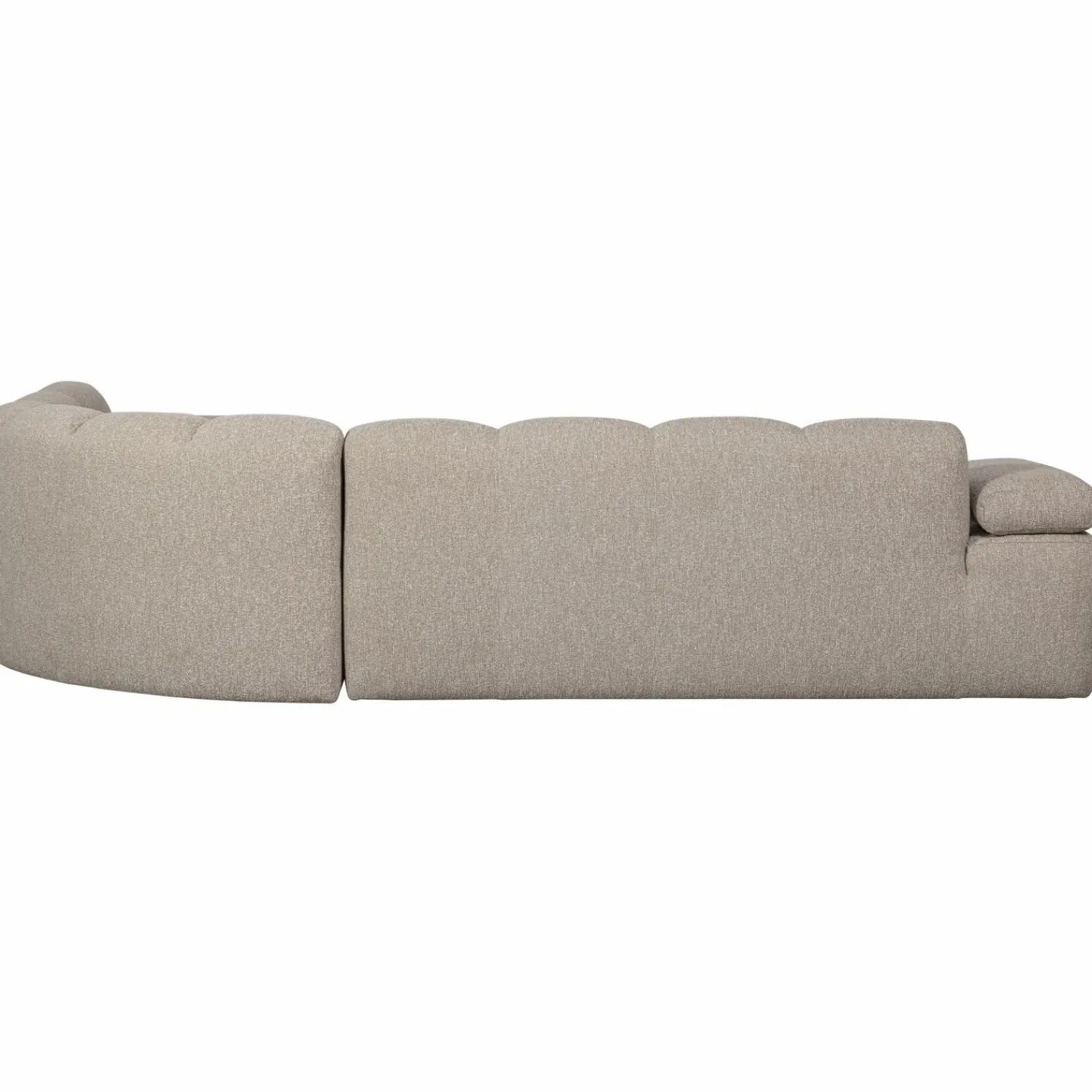 Hot WOOOD Mojo hoekbank rechts bouclé Beige melange