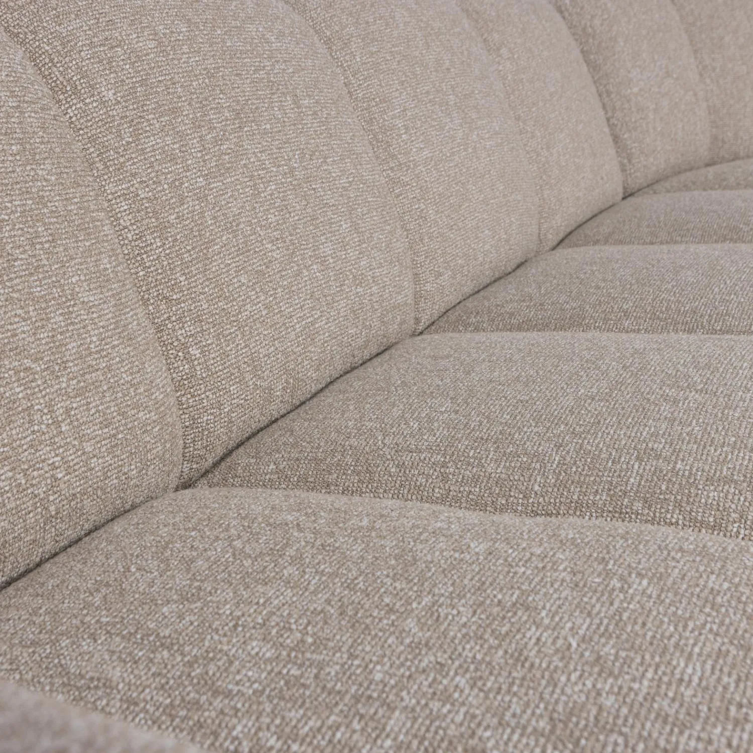 Hot WOOOD Mojo hoekbank rechts bouclé Beige melange
