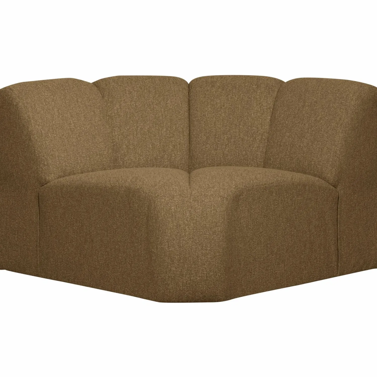 New WOOOD Mojo hoekelement bouclé Geel/bruin melange