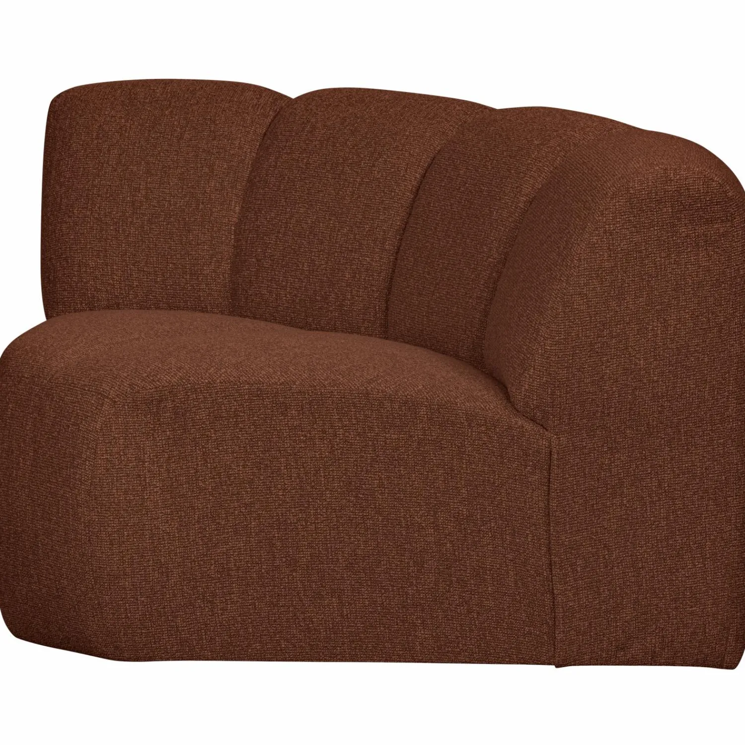 Discount WOOOD Mojo hoekelement bouclé Roestbruin melange