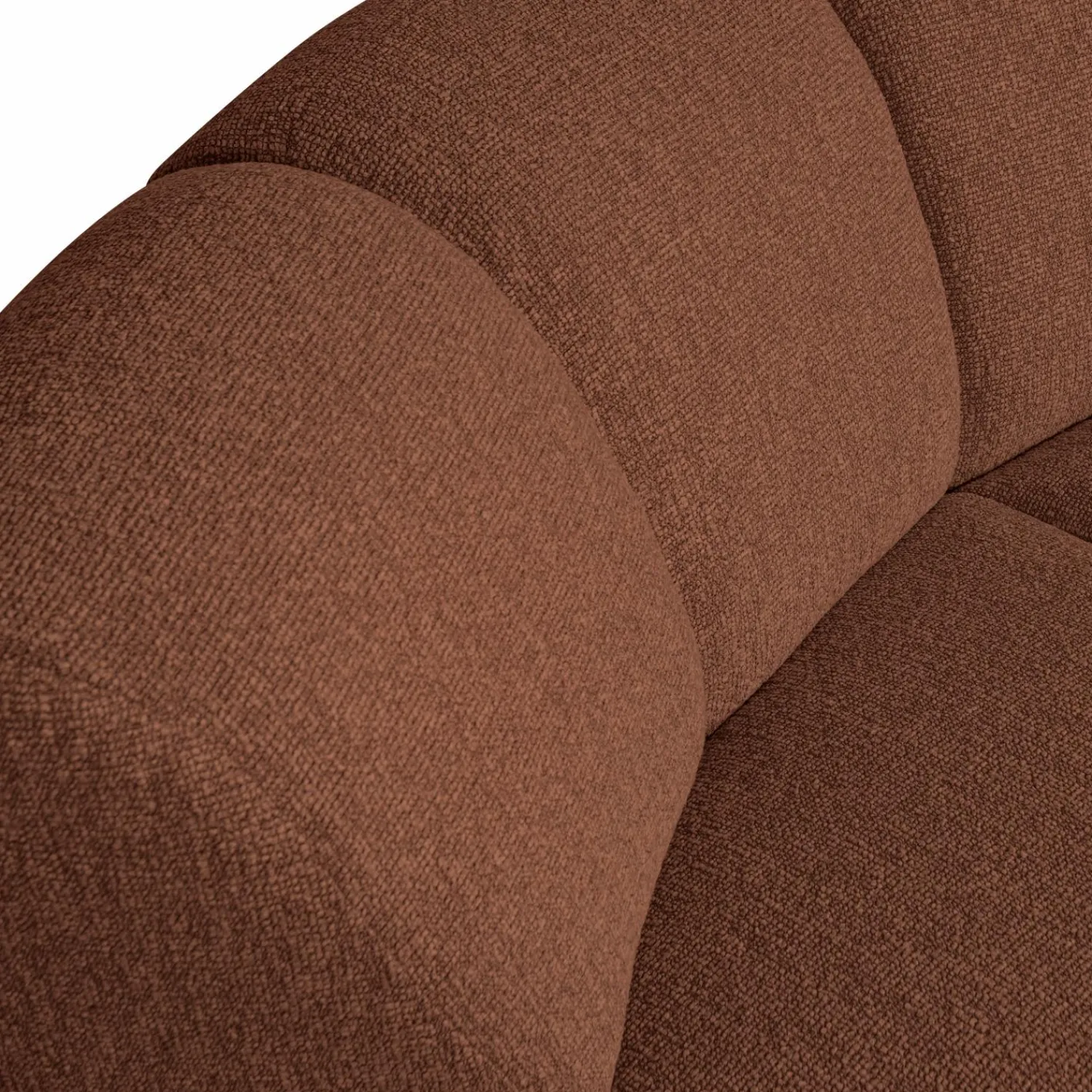 Discount WOOOD Mojo hoekelement bouclé Roestbruin melange