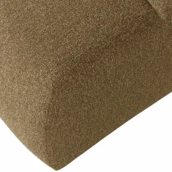 Clearance WOOOD Mojo poef 45x84x64 cm bouclé Geel/bruin melange