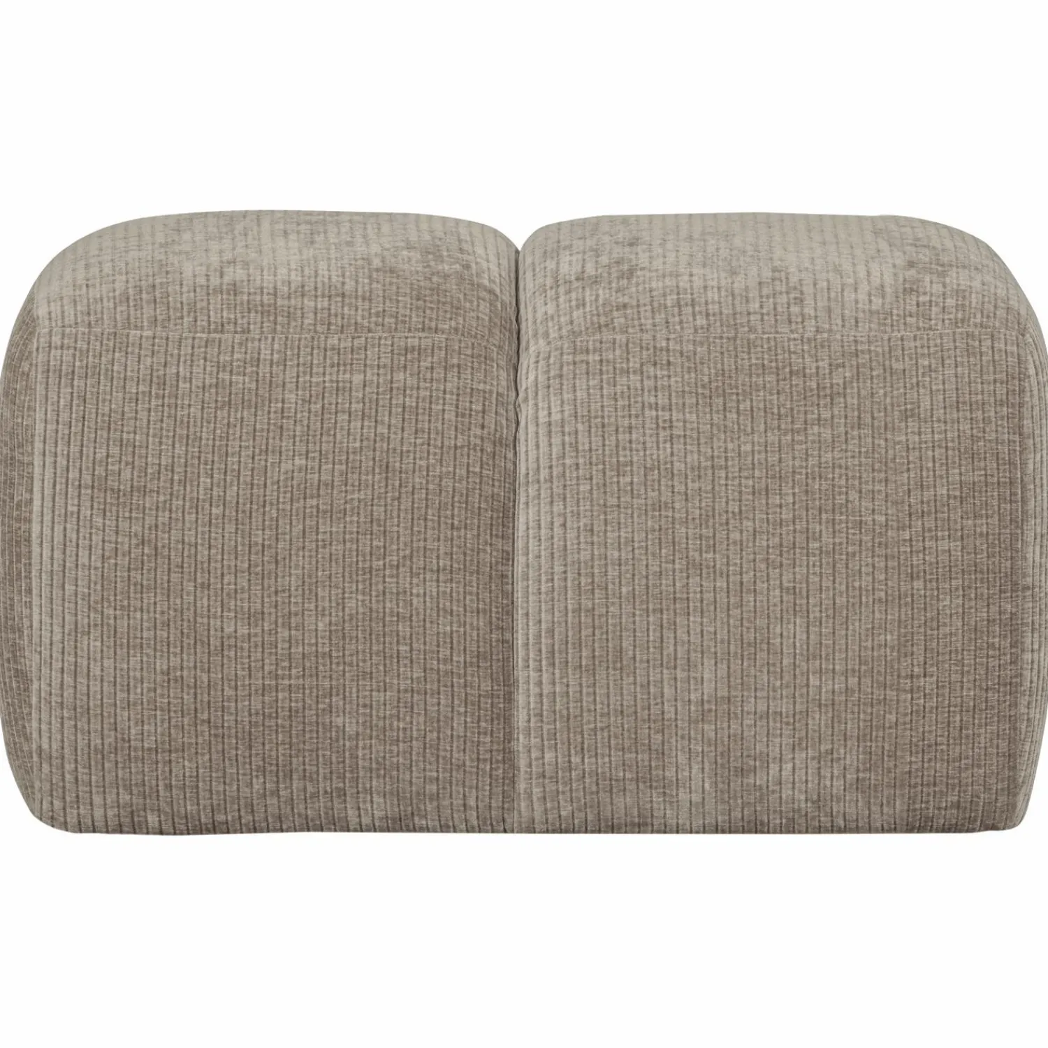 Sale WOOOD Mojo poef 45x84x64 cm ribstof donker zand Donkerzand
