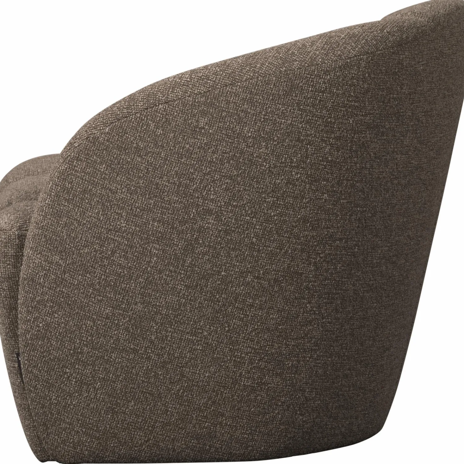 Discount WOOOD Mojo 2-zits bankje rechts bouclé Bruin melange