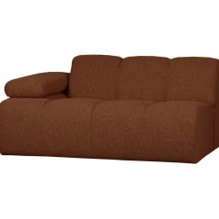 New WOOOD Mojo 1,5-zits element arm links bouclé Roestbruin melange