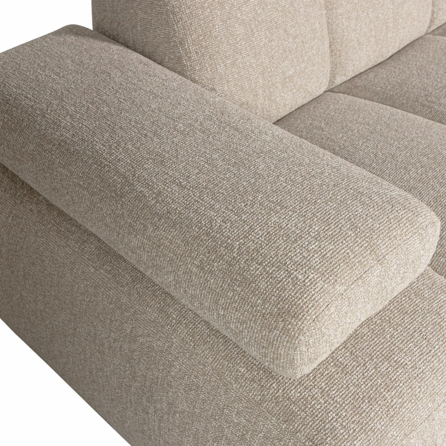 Clearance WOOOD Mojo 1,5-zits element arm links bouclé Beige melange