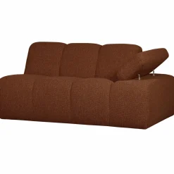 Clearance WOOOD Mojo 1,5-zits element arm rechts bouclé Roestbruin melange