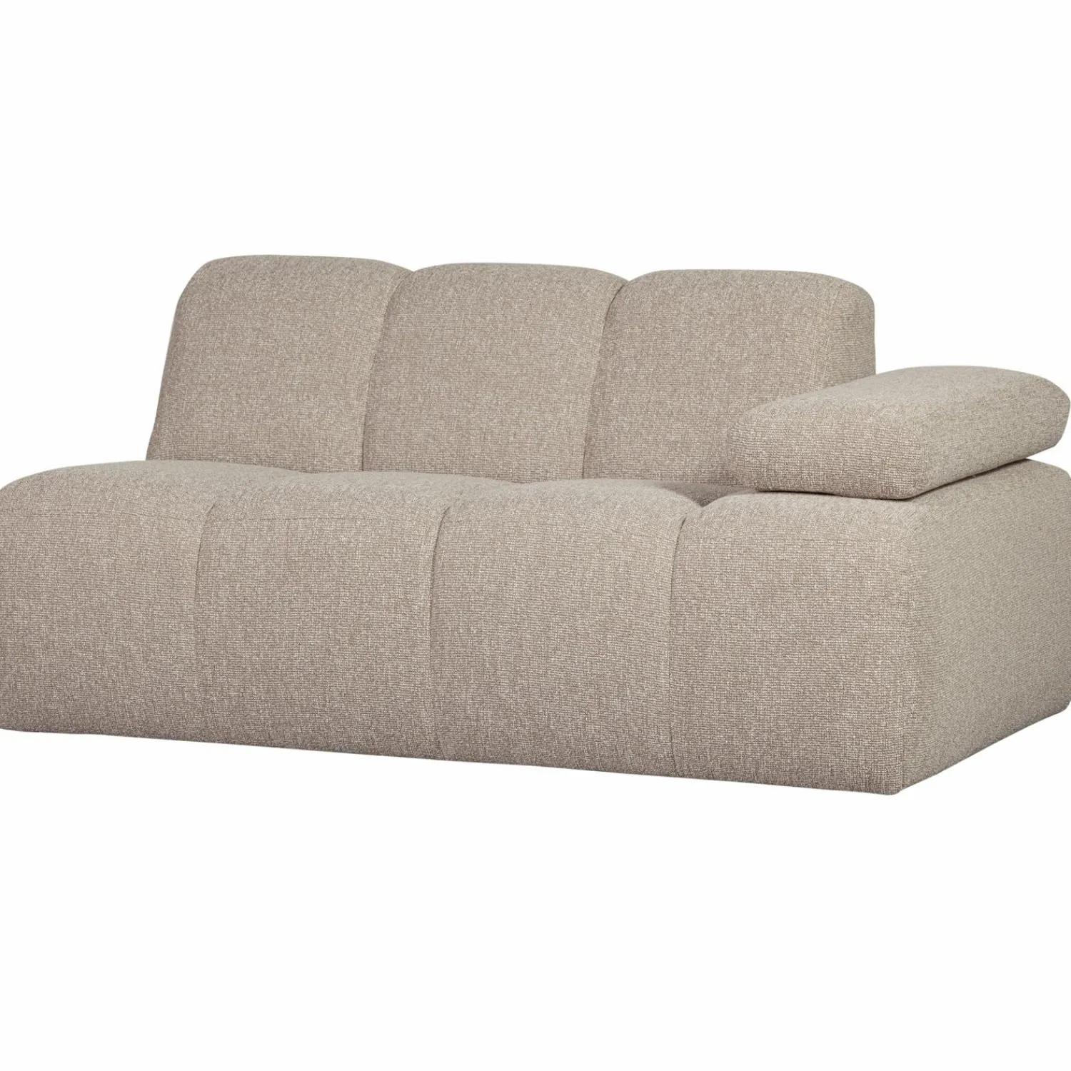 Clearance WOOOD Mojo 1,5-zits element arm rechts bouclé Beige melange