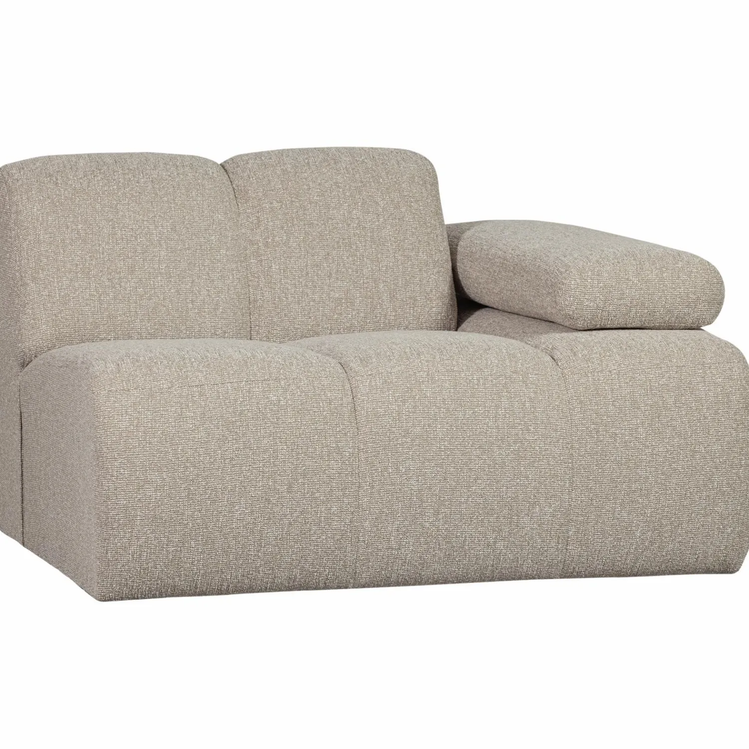 Sale WOOOD Mojo 1-zits element arm rechts bouclé Beige melange