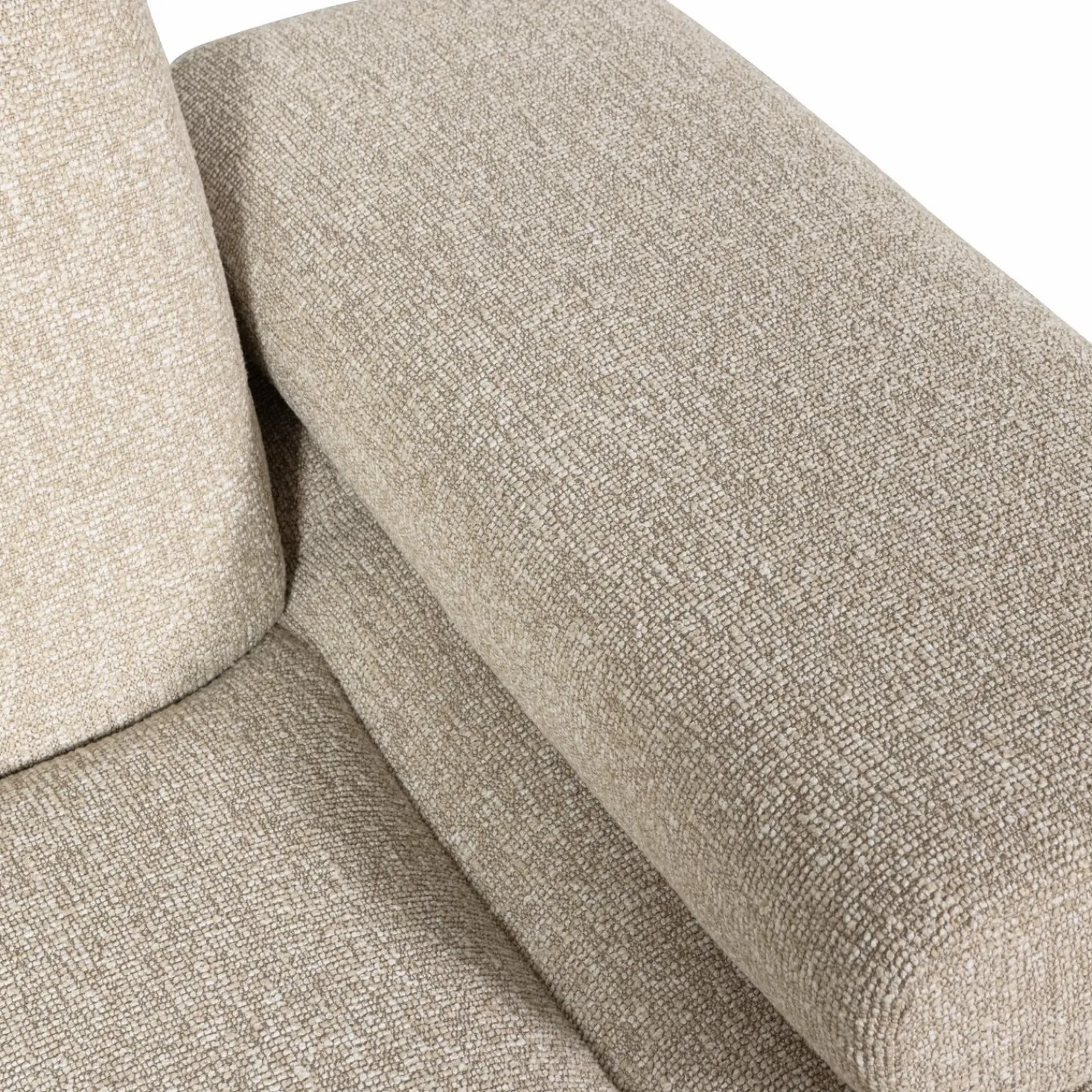 Sale WOOOD Mojo 1-zits element arm rechts bouclé Beige melange