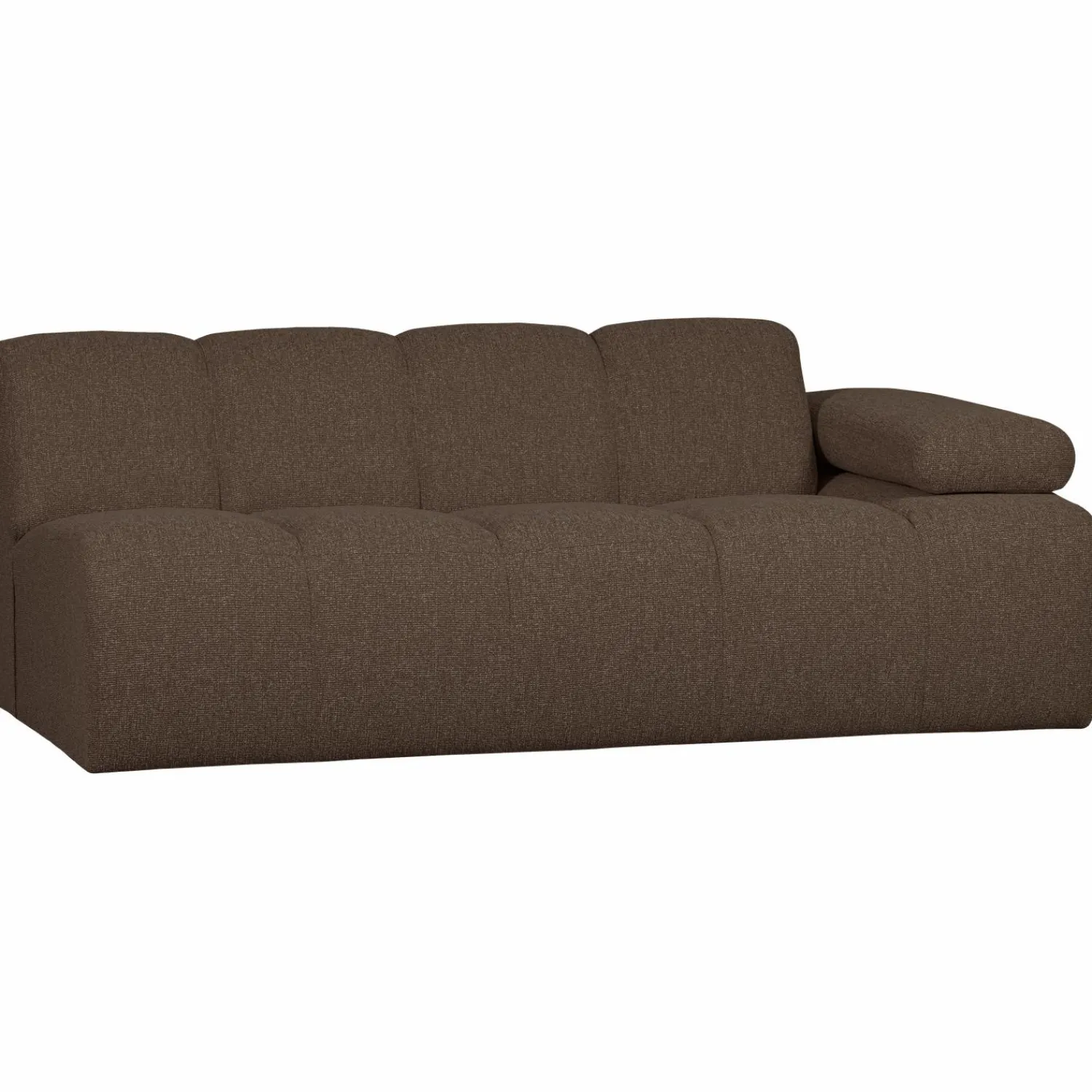 Best WOOOD Mojo 2-zits element arm rechts bouclé Bruin melange